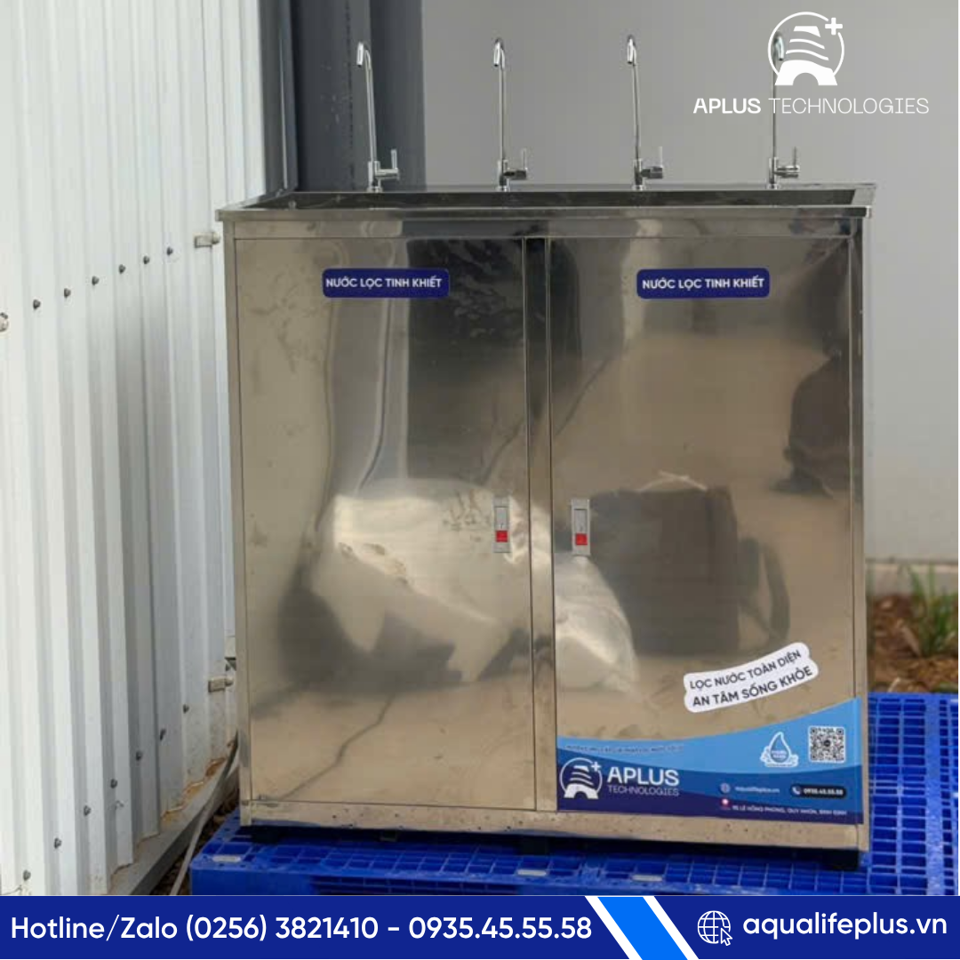 Dự án lắp đặt máy lọc nước nóng lạnh tại xí nghiệp ở Vân Canh- Bình Định
