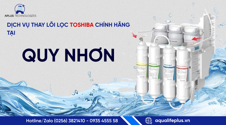 DỊCH VỤ THAY LÕI LỌC TOSHIBA CHÍNH HÃNG TẠI QUY NHƠN