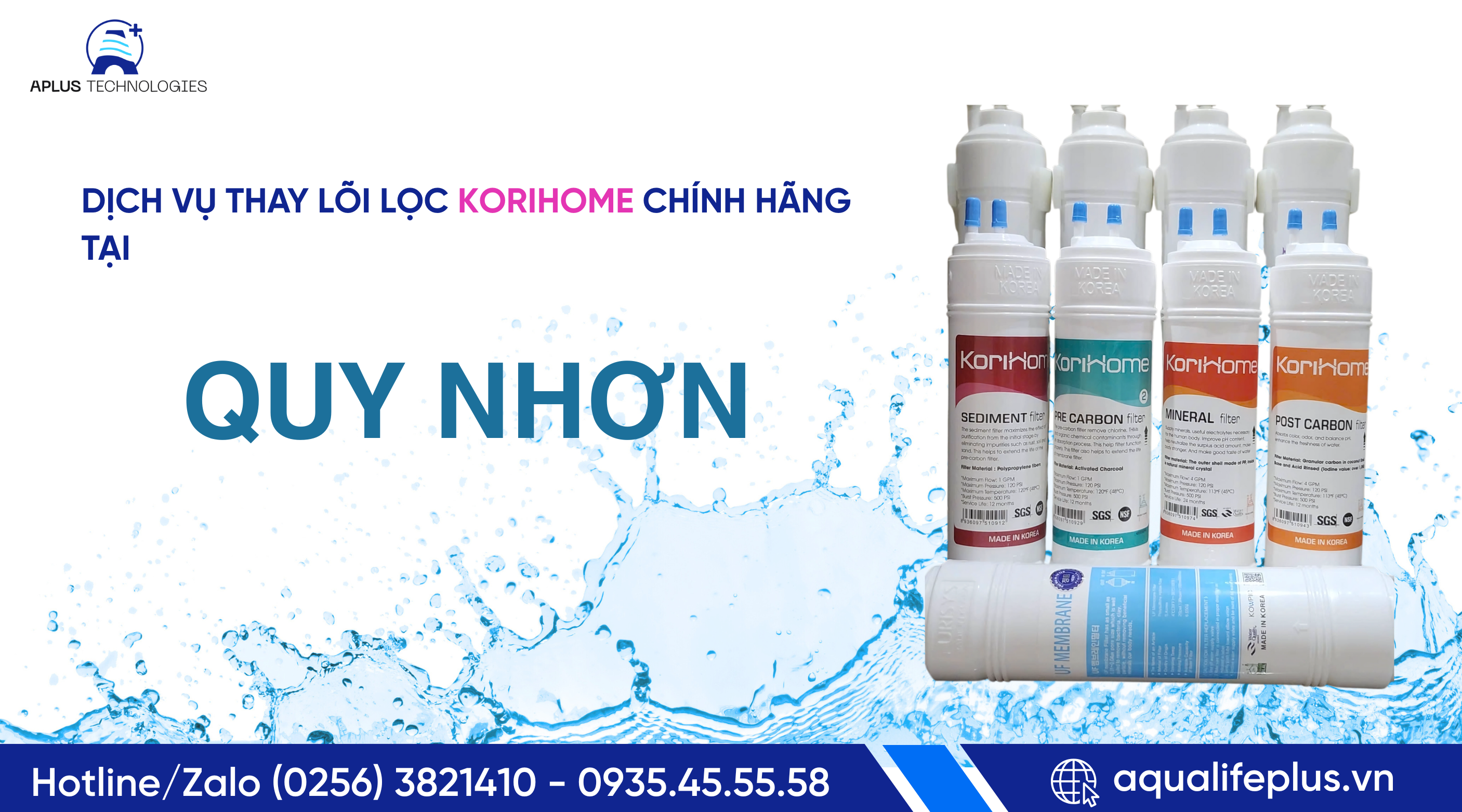 DỊCH VỤ THAY LÕI LỌC KORIHOME CHÍNH HÃNG TẠI QUY NHƠN