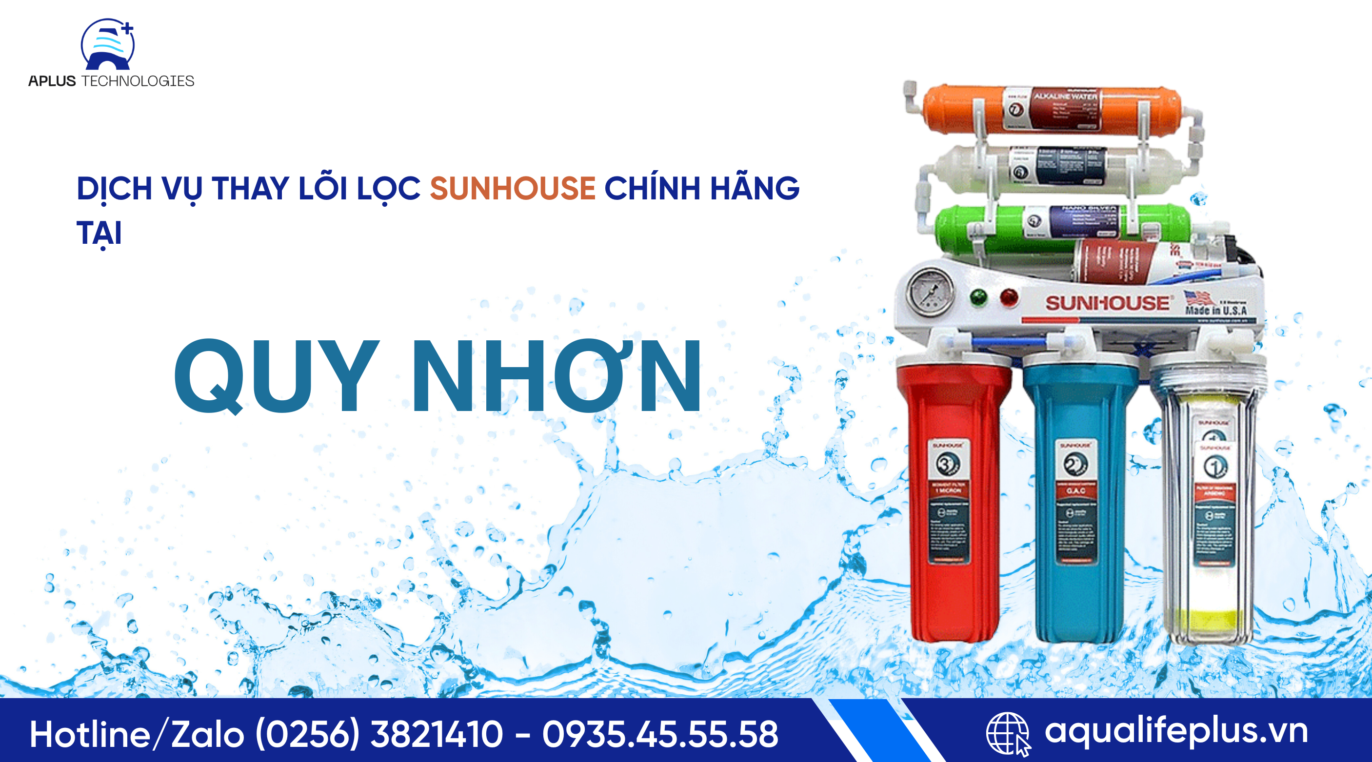 DỊCH VỤ THAY LÕI LỌC SUNHOUSE CHÍNH HÃNG TẠI QUY NHƠN