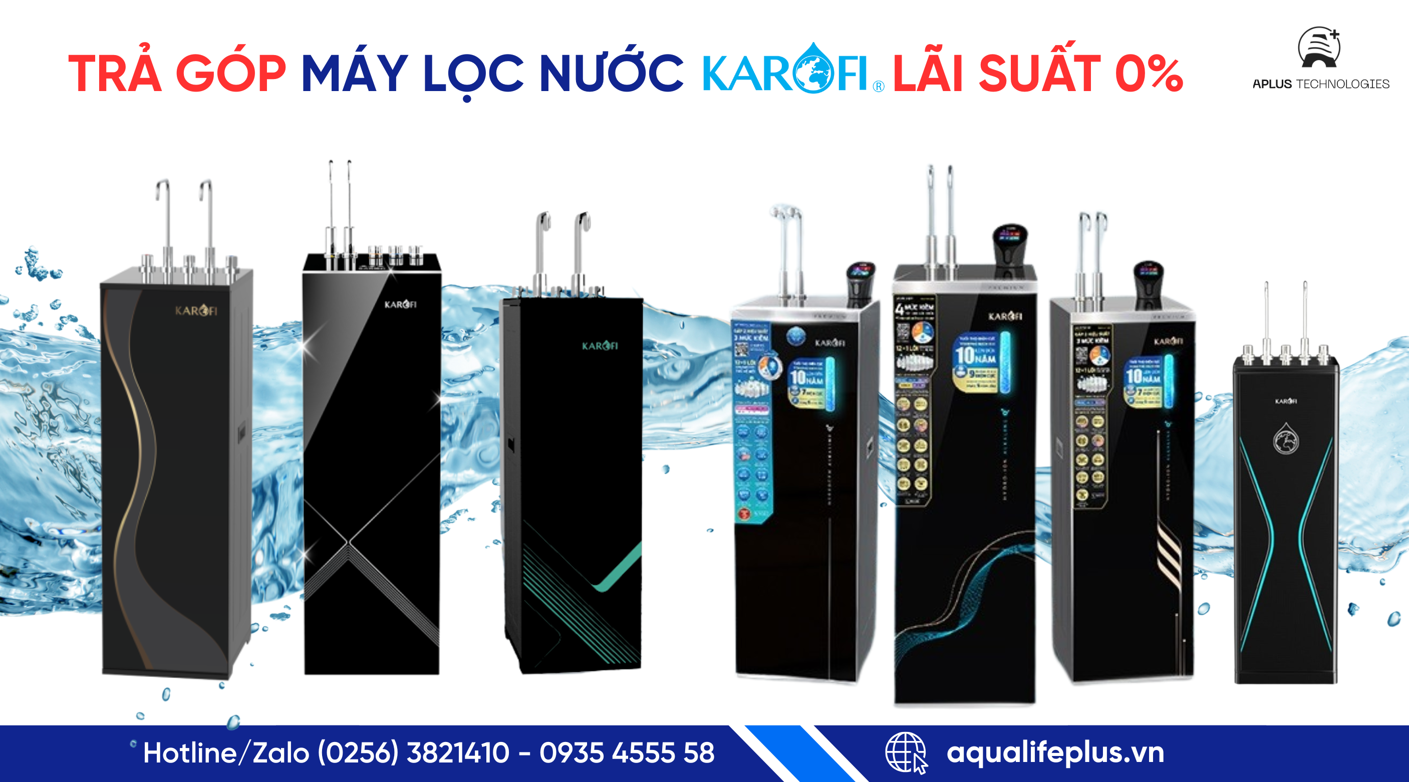 Dịch vụ góp lãi suất 0% khi mua máy lọc nước Karofi tại Aplus Technologies