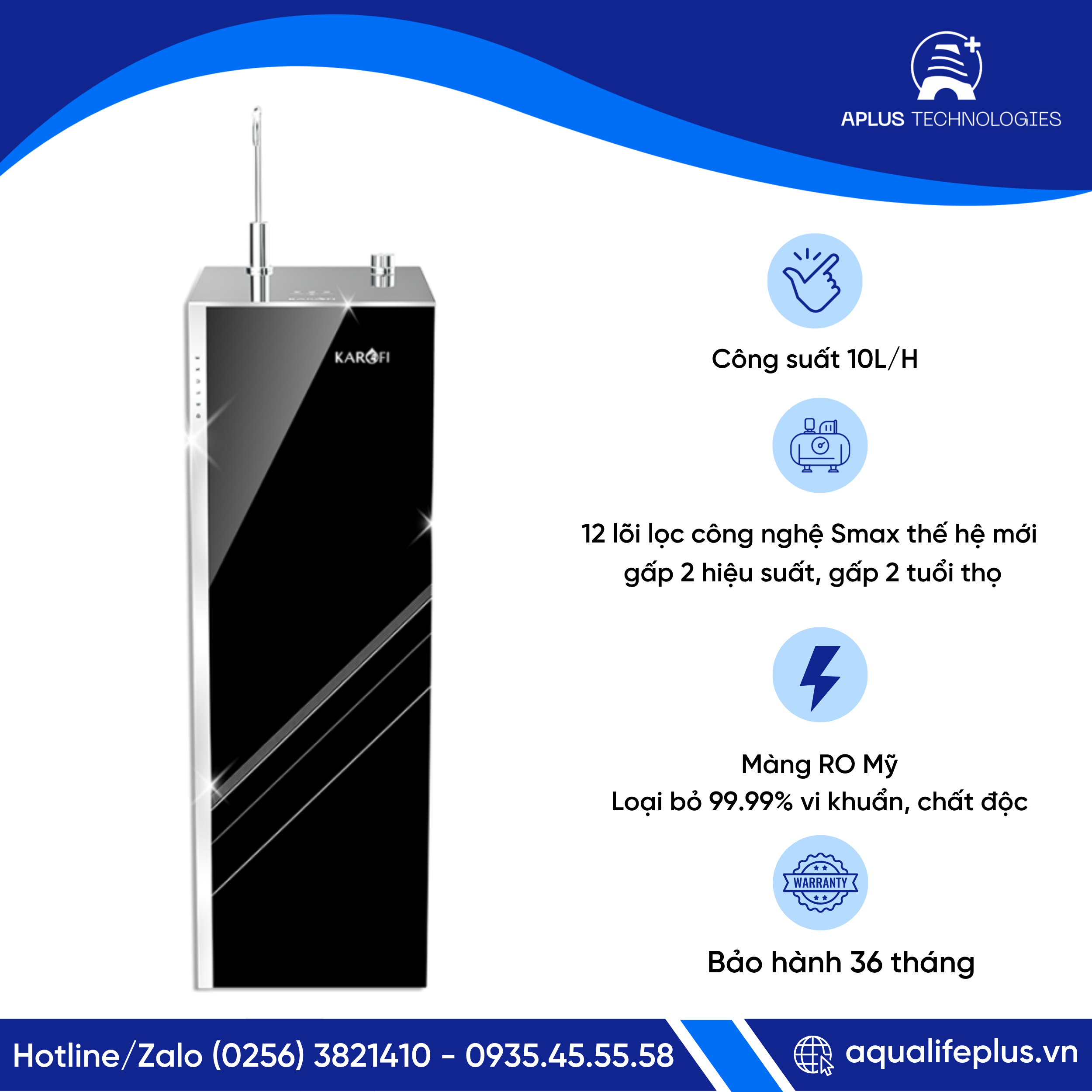 Máy lọc nước Karofi KAQ-L22 chính hãng | Lọc sạch, giàu khoáng, an toàn cho sức khỏe