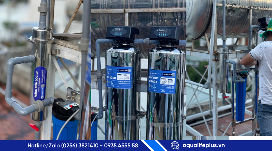 lọc tổng đầu nguồn cho gia đình ở Quy Nhơn