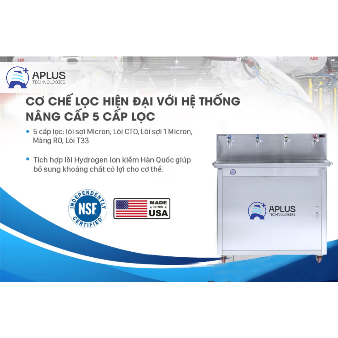 Máy lọc nước công nghiệp RO với 5 cấp lọc