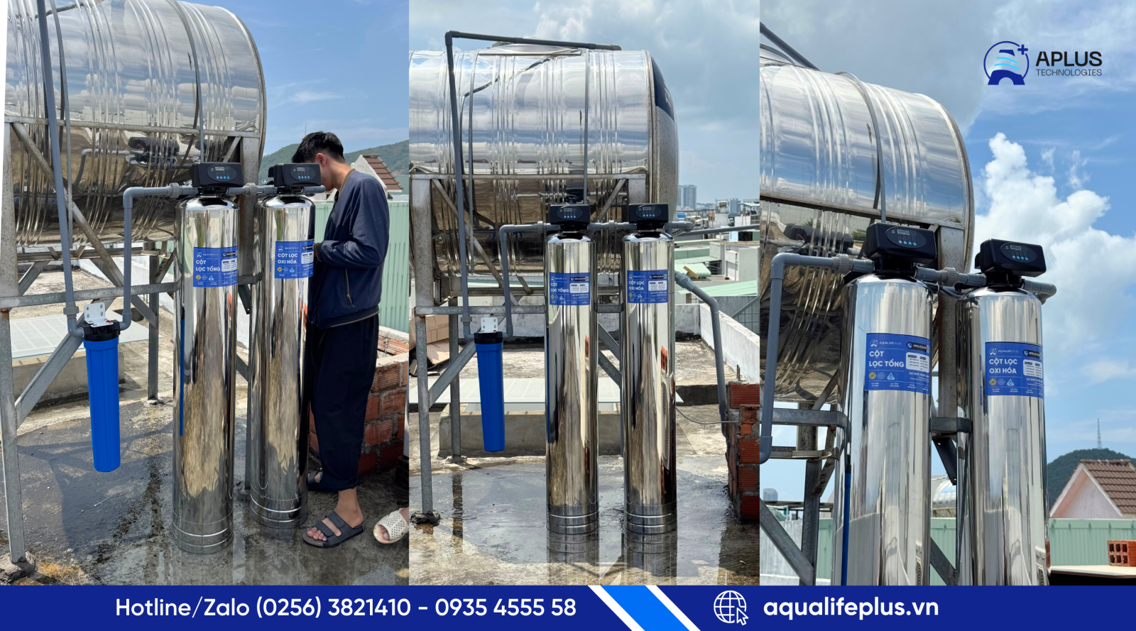 Lọc nước đầu nguồn là hệ thống xử lý nước ngay tại điểm cấp vào nhà.