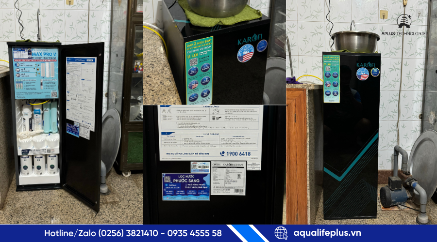 Máy lọc nước tinh khiết, giàu hydro cho nấu ăn và uống trực tiếp - Karifi KAQ-L06