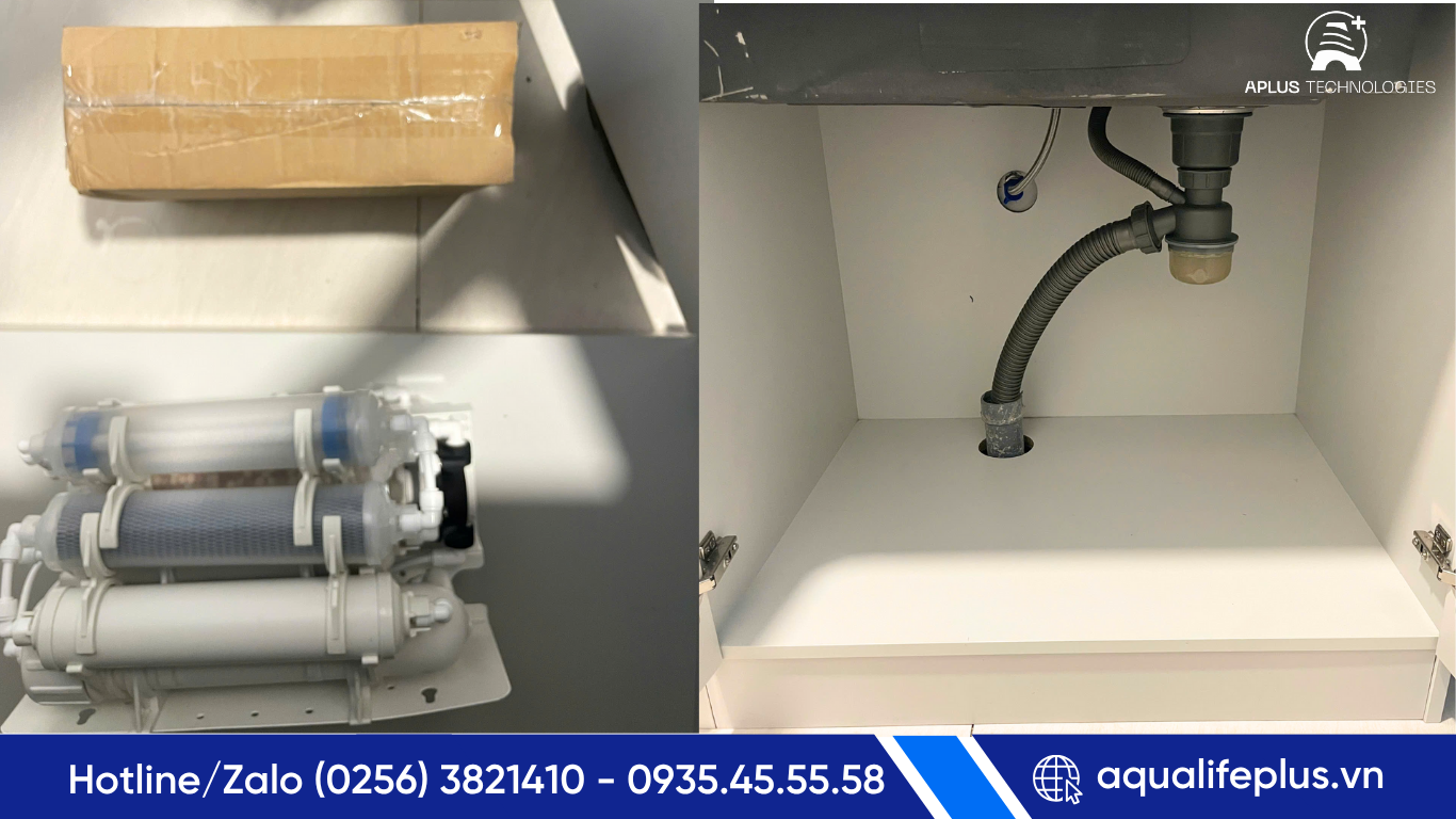Quy trình lắp đặt máy lọc thực tế tại nhà khách hàng ở Quy Nhơn