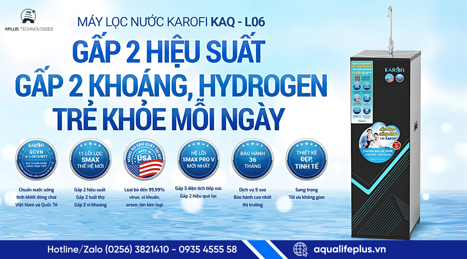 máy lọc nước Karofi KAQ-L06