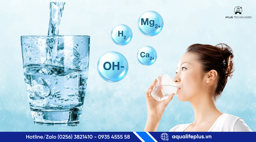 Nước ion kiềm giàu hydrogen bổ sung khoáng chất tự nhiên qua nước uống hàng ngày dành cho hộ gia đình tại chung cư cao cấp, nhà ở đô thị, nơi nhu cầu uống nước cao cấp