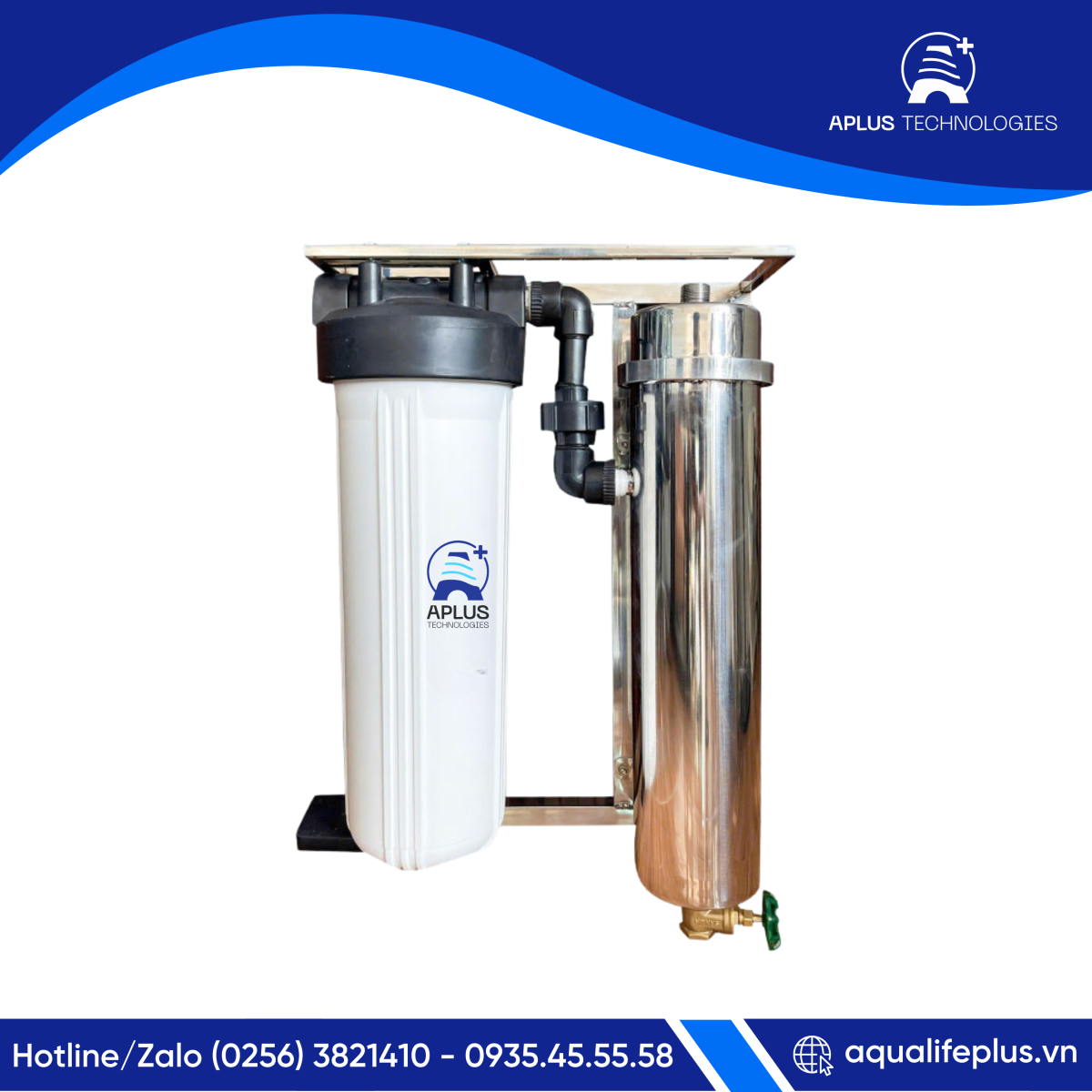 BỘ LỌC NƯỚC TỔNG UF TREO TƯỜNG 2 CẤP LỌC
