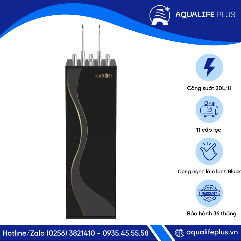 MÁY LỌC NƯỚC NÓNG-LẠNH-NGUỘI KAROFI KAD-D66S PRO - 11 LÕI MỚI 2025