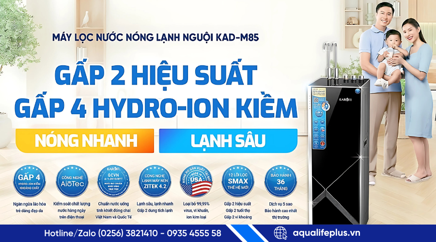 karofi kad m85 Gấp 4 lần Hydro-ion kiềm
